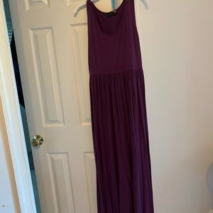 **LAST CHANCE!! Dark Purple Sleeveless Maternity Maxi Dress